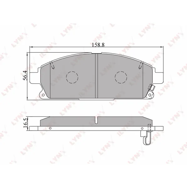Колодки передние LYNXauto BD-5704