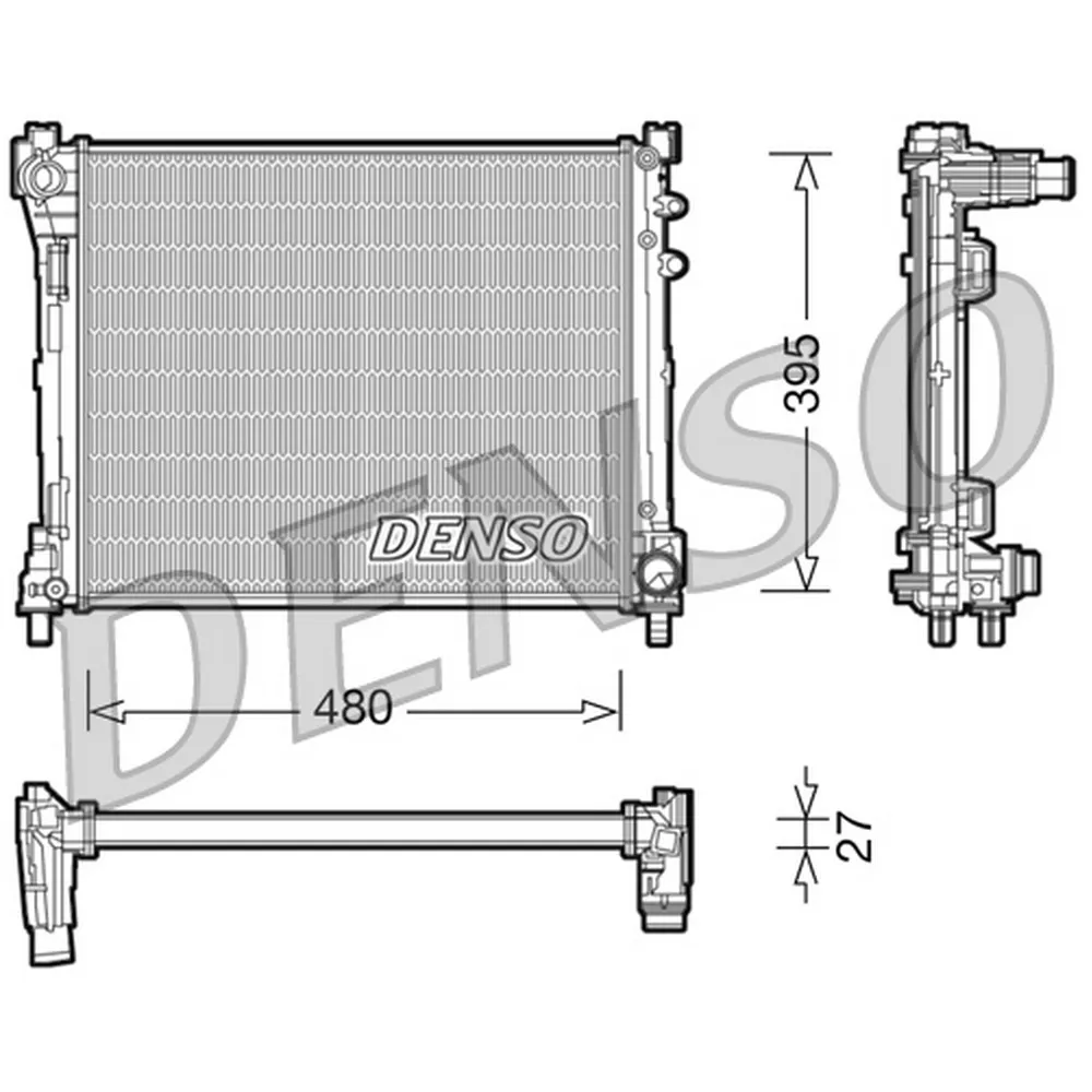 Радиатор системы охлаждения FORD MONDEO 2.0 DIESEL 06.08-03.10 DENSO DRM13014