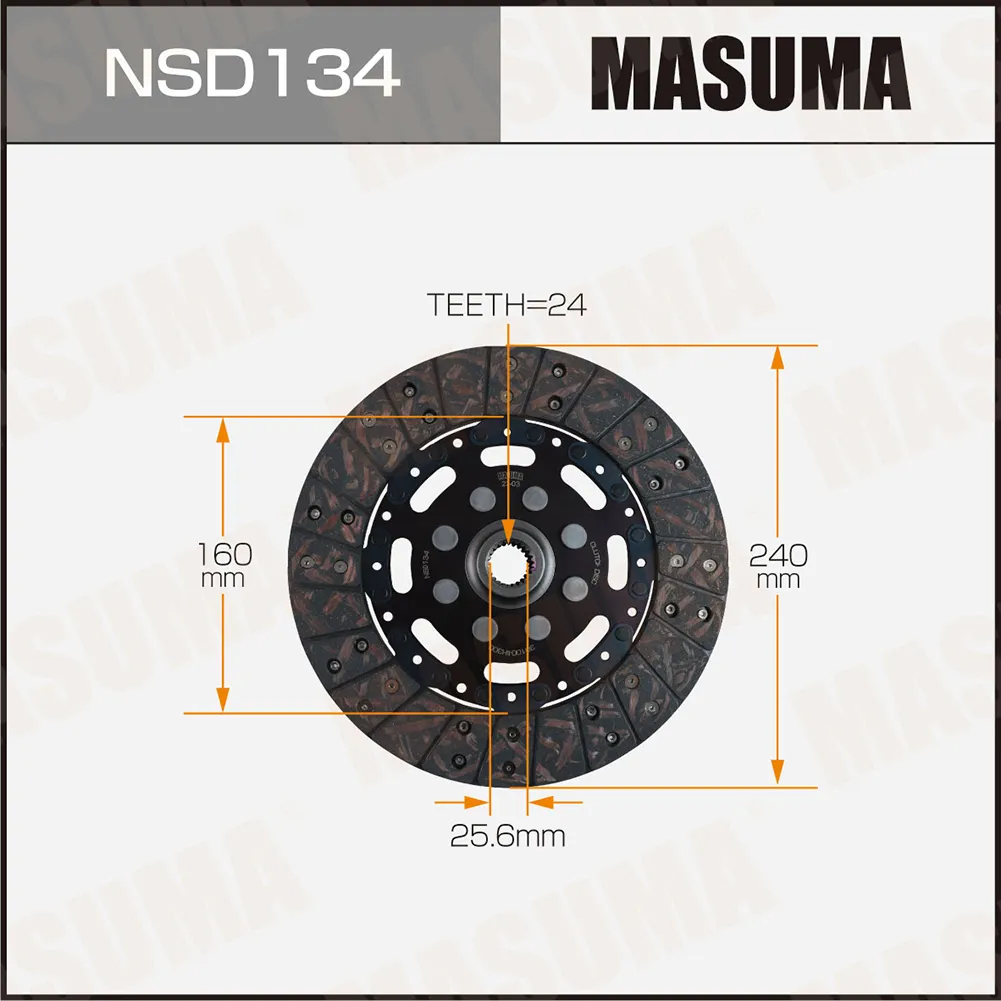 Диск сцепления NISSAN CARAVAN MASUMA NSD134