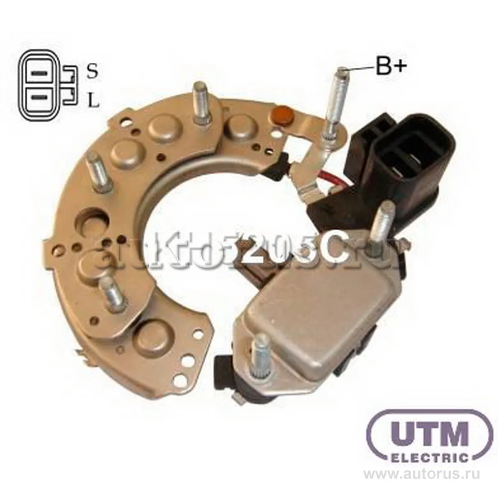 Регулятор+диодный мост генератора UTM KH5205C