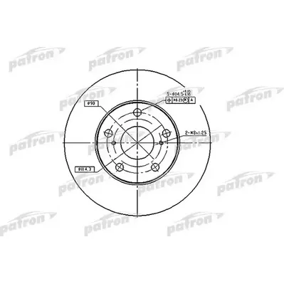 Диск тормозной передний LEXUS: ES 91-97, ES 96-01, TOYOTA: AVENSIS PATRON PBD1431