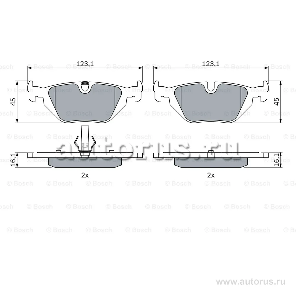 Колодки тормозные BMW E36/E46/Z4 E85/E86 задние