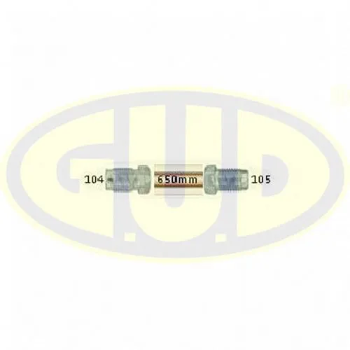 ТРУБКА ТОРМОЗНАЯ L650MM МЕДНАЯ G.U.D 1041050650