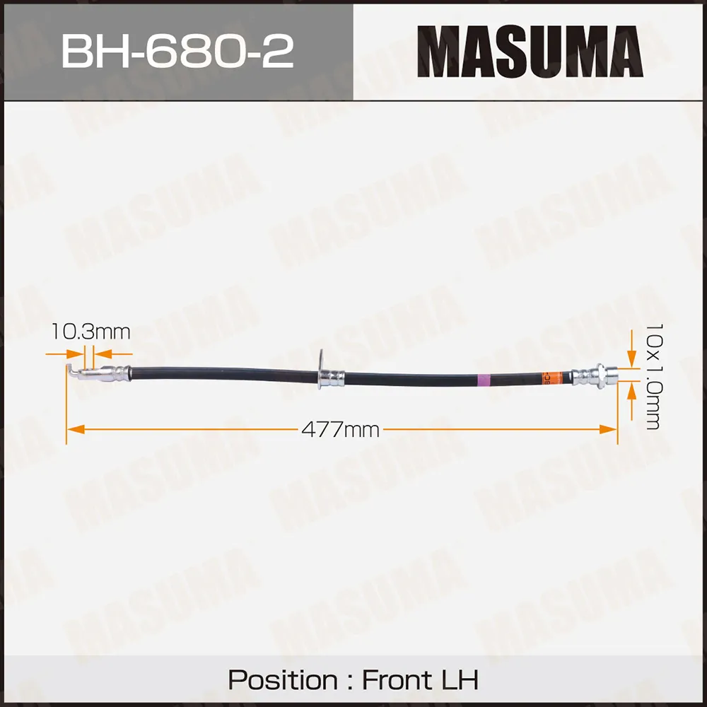Шланг торм. пер. MASUMA BH6802