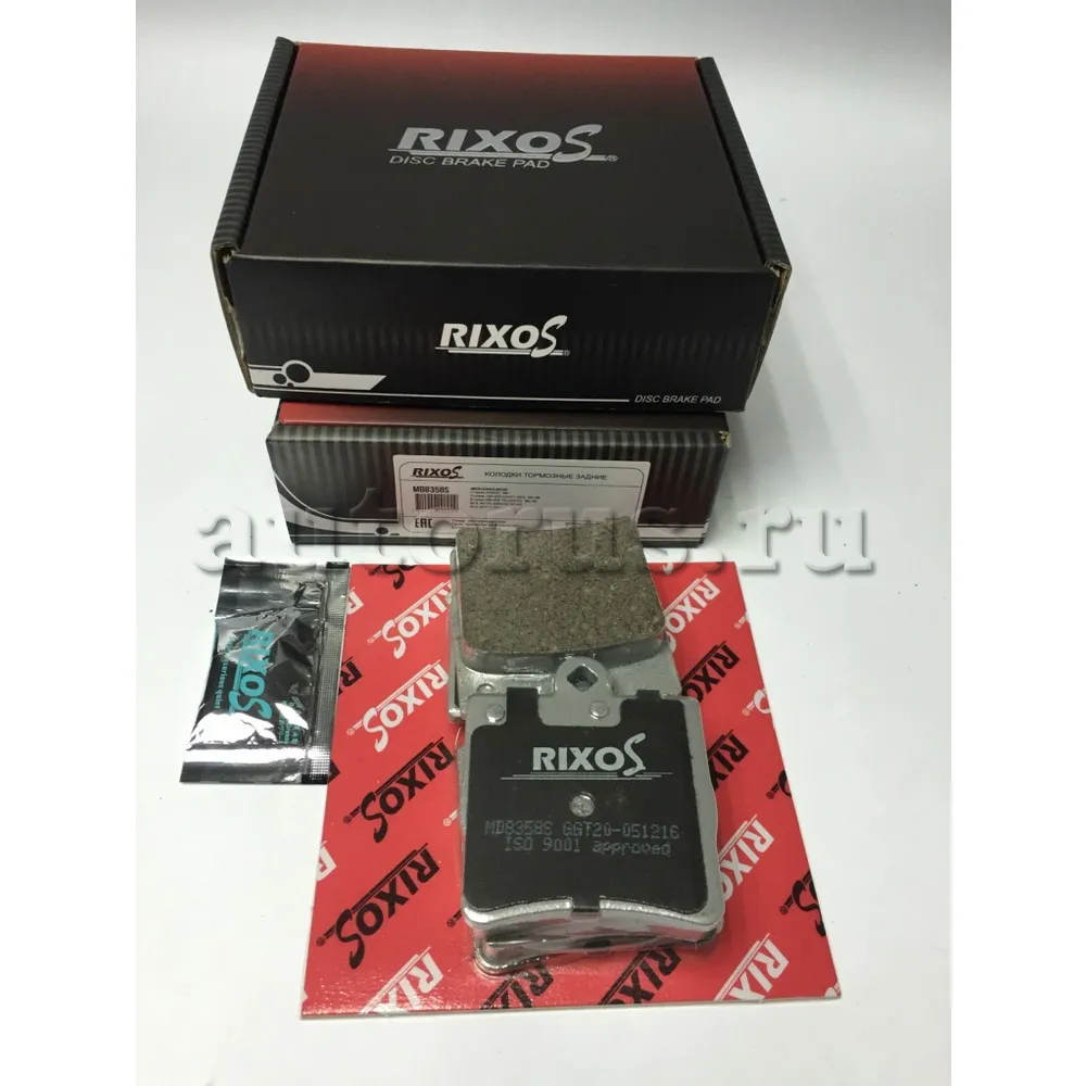 КОЛОДКА ТОРМОЗНАЯ ДИСКОВАЯ задняя MERCEDES W202 95-00/W203/W210 95-02/SLK (R170) 96-04 (в комл. п RIXOS md8358s