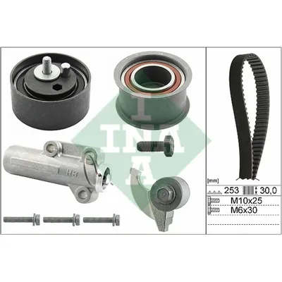 Комплект ремня ГРМ Audi. VW 2.4-2.7 AGAAGB 97 INA 530017910