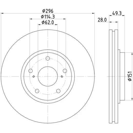 Диск тормозной NISSHINBO ND1086K