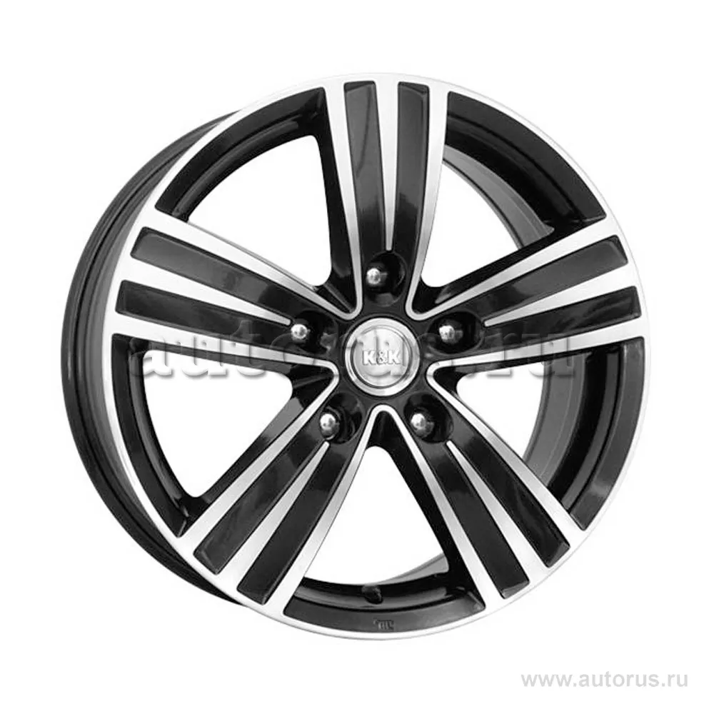 Диск литой R16 6.5J 5x114.3/60.1 ET39 КИК да Винчи алмаз черный r14294
