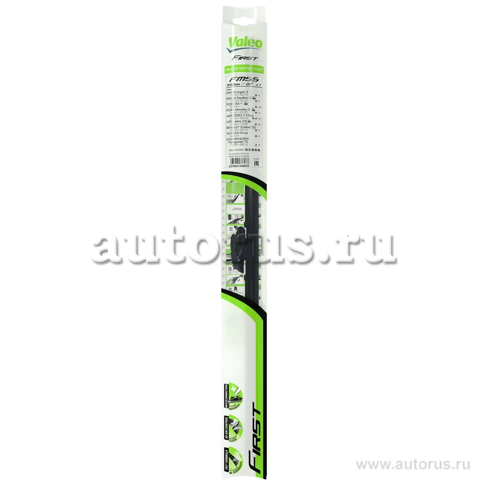Щетка бескаркасная FIRST Multiconnect всесезонная 550 мм VALEO 575007