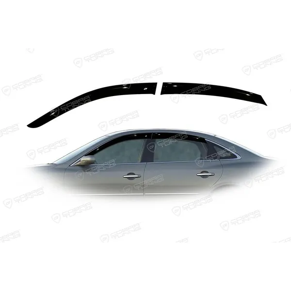 Дефлектора на окна Hyundai Grandeur IV Sd 2005-2011EuroStandard деф.окон Cobra Tuning HE20605