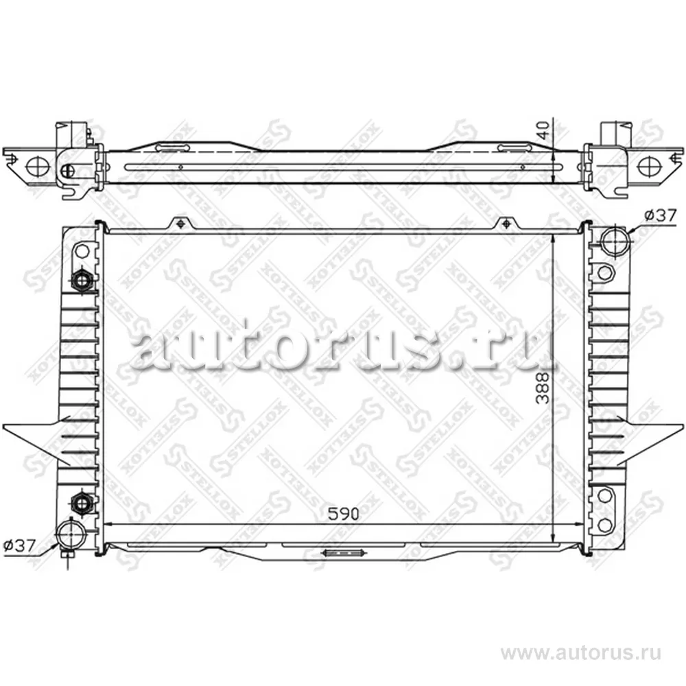 Радиатор системы охлаждения Volvo 850/S70 2.0i-2.5TDi 91> STELLOX 10-26447-SX