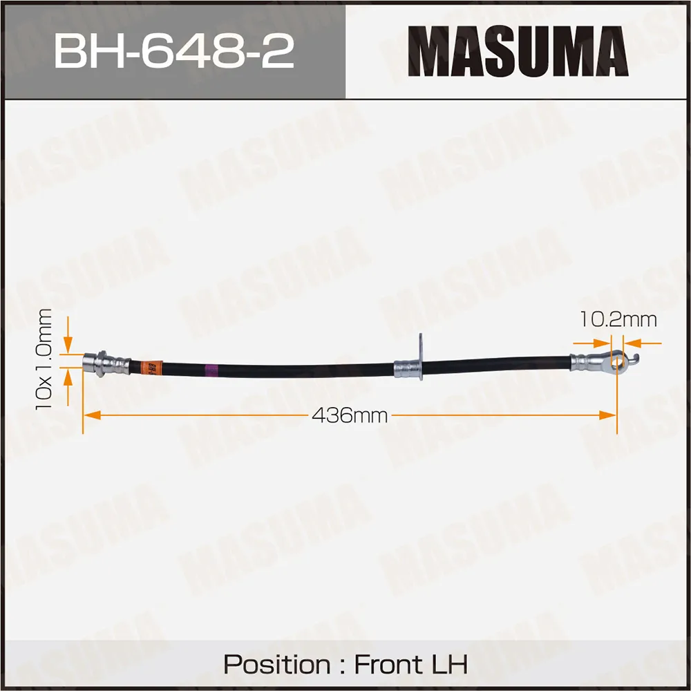 Шланг тормозной передний L TOYOTA CAMRY MASUMA BH-648-2