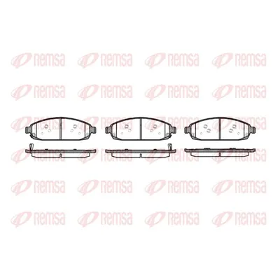 Колодки дисковые п Jeep CommanderGrand Cherokee 3.0-5.7 V8 05 REMSA 117302