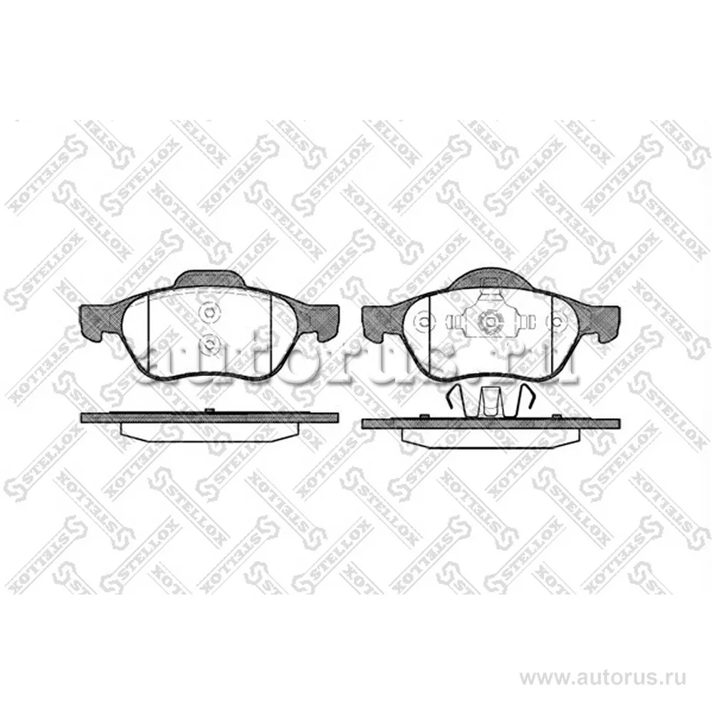 Колодки дисковые п. Renault Laguna II 1 STELLOX 973000L_SX