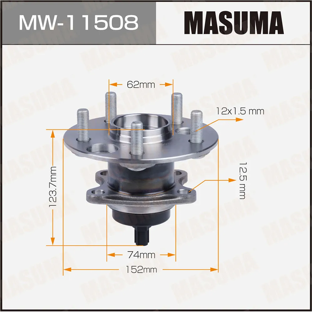 Ступица задняя TOYOTA AURIS MASUMA MW-11508