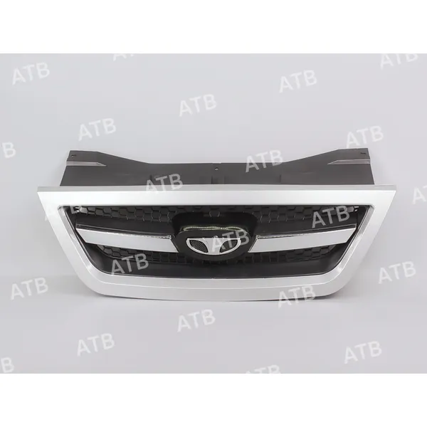 Решетка радиатора DAEWOO NEXIA 1 2008-2016 рестайлинг серебристый GAN верхняя ATB 1ADN10JAWGAN