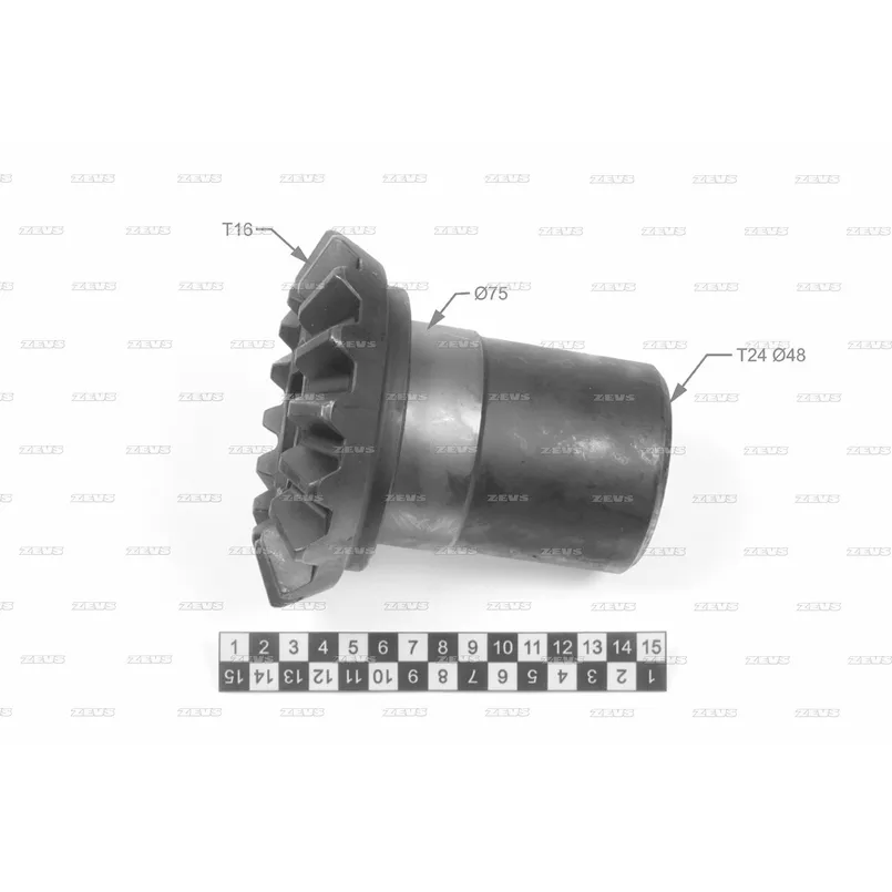 Шестерня межосевого дифференциала 126mm ZEVS KD916