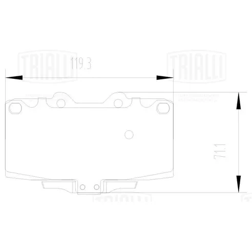 Колодки торм. для а/м Subaru Impreza WRX (00-)/Nissan Skyline (93-) диск. перед. (PF 2202) TRIALLI PF 2202