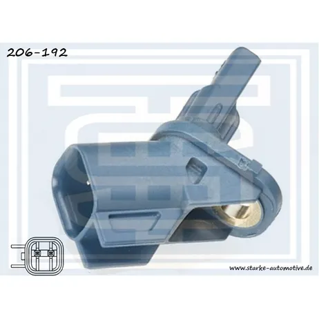 Датчик ABS FORD FOCUS II / MONDEO IV 11.2004-- с ESP передний STARKE 206-192