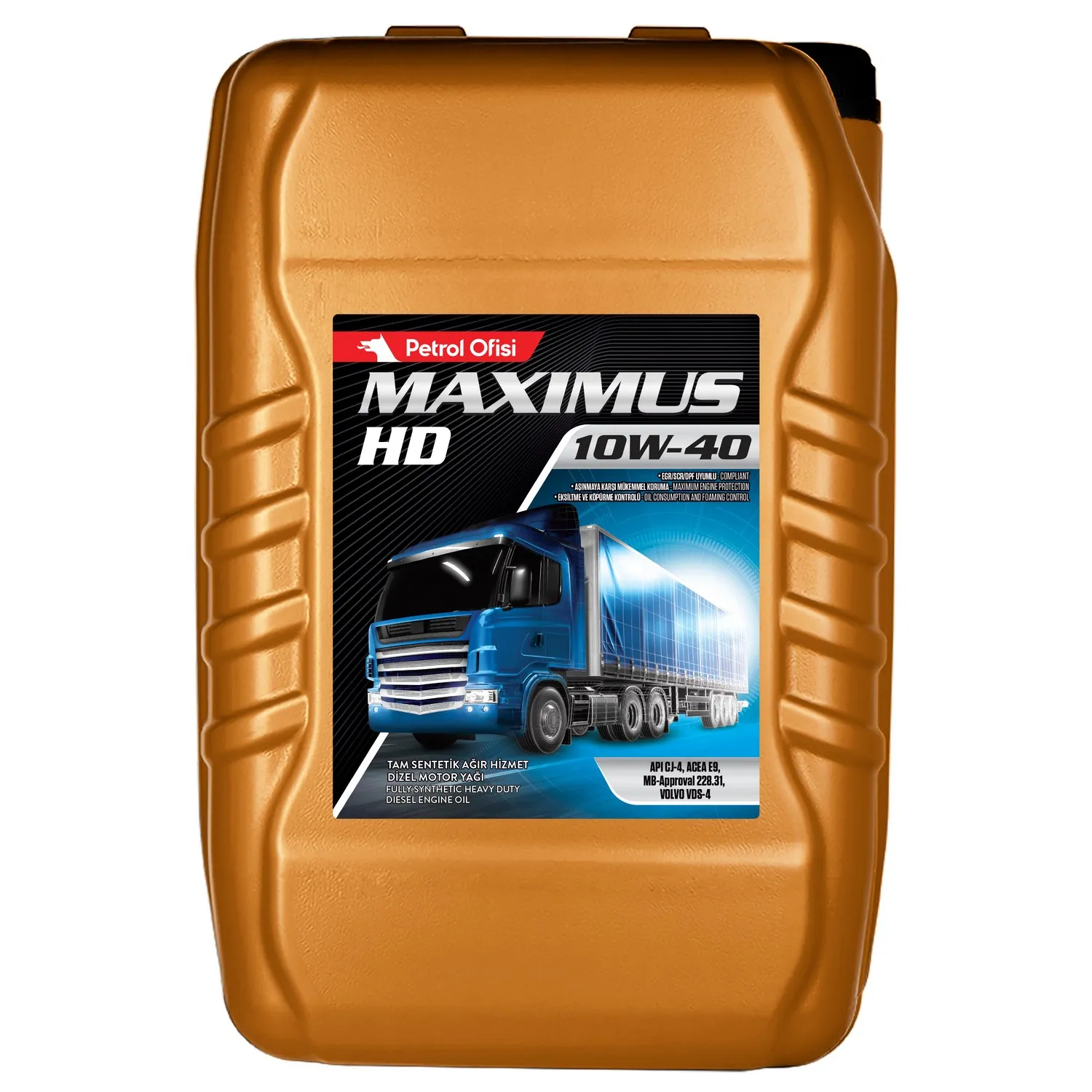 Масло моторное MAXIMUS HD 10W-40 17,5 кг. Petrol Ofisi 400000486