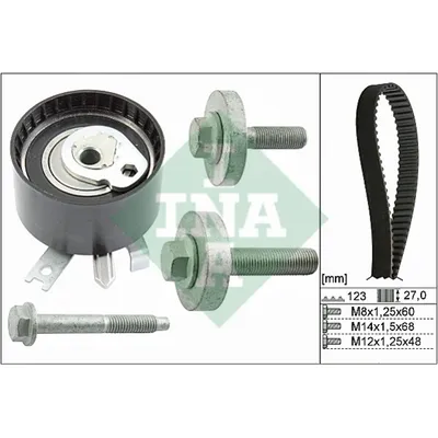 Ремкомплект ГРМ NISSAN/RENAULT mot.1,5DCI INA 530 0197 10