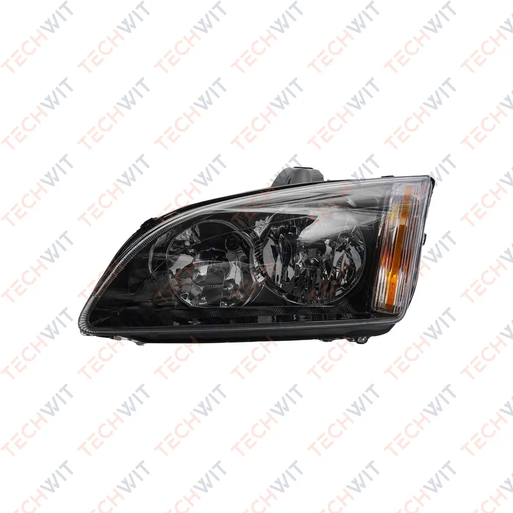 Фара передняя Лев. чёрная Ford Focus 2004-2007 TECHWIT HD001FRD005BL