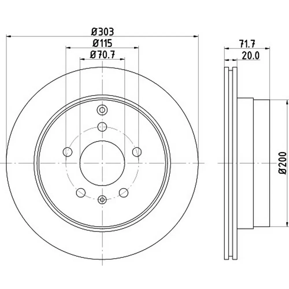 Диск тормозной HELLA 8DD355114411