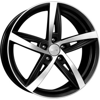 Диск литой R18 7.5J 5x105/56.6 ET38 КИК Дольче Вита Алмаз черный 12706