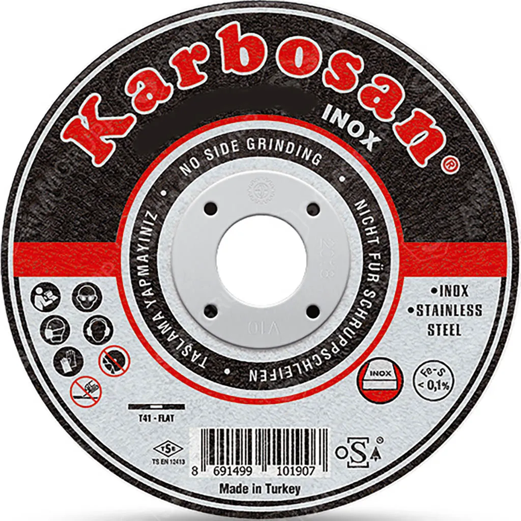 Диск отрезной по металлу Karbosan (125х2,5х22) Inox (Арт.910200) KARBOSAN KAR-910200