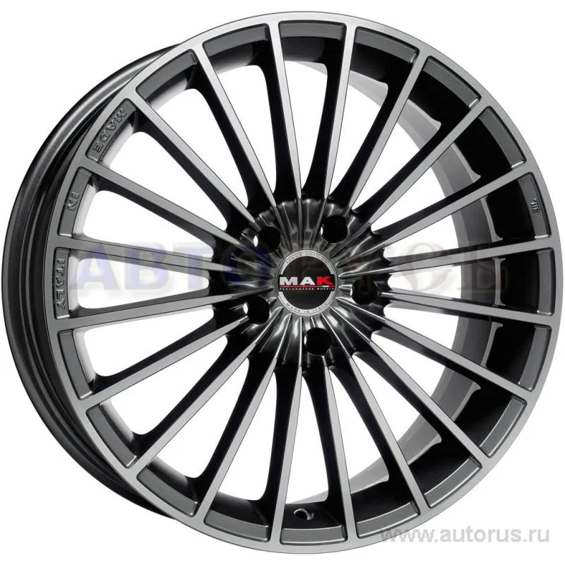 Диск литой R19 8J 5x120/72.6 ET40 MAK Volare Gun Metallic Mirror Face F8090VAQ40II