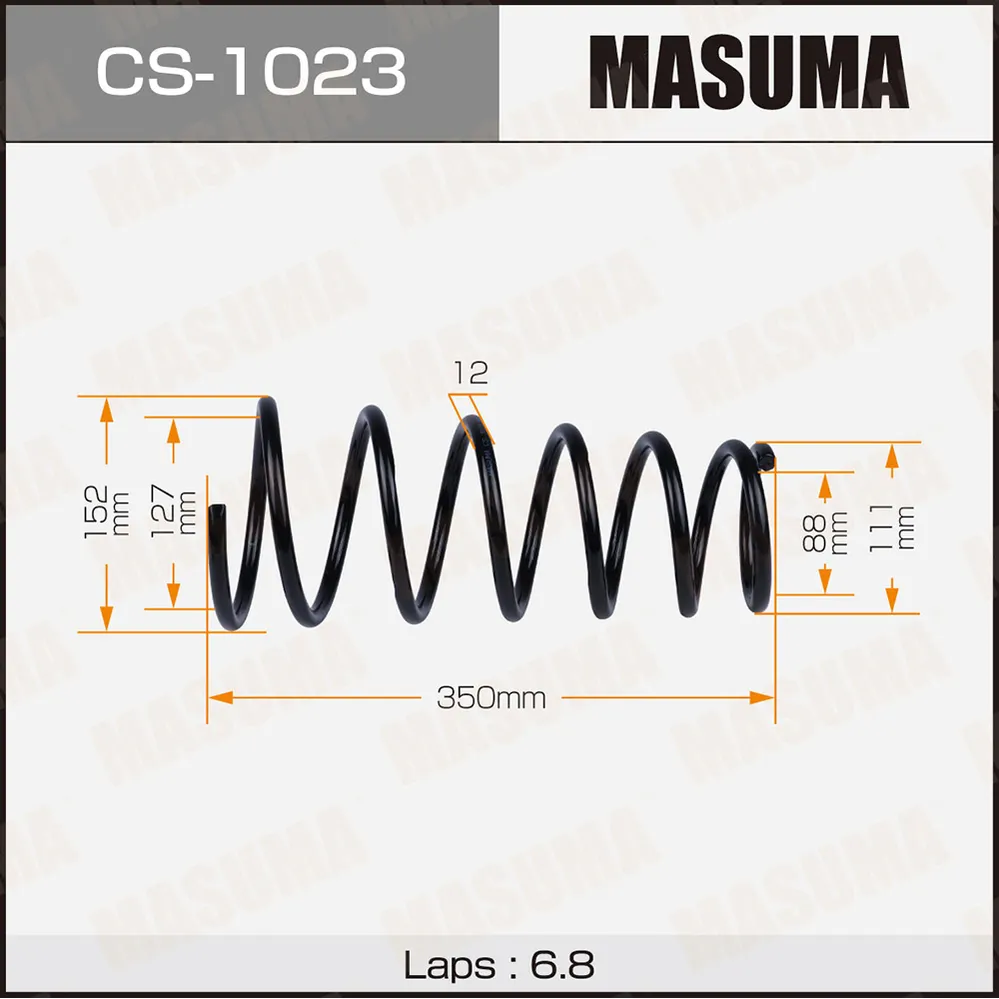 Пружина задняя TOYOTA COROLLA MASUMA CS-1023