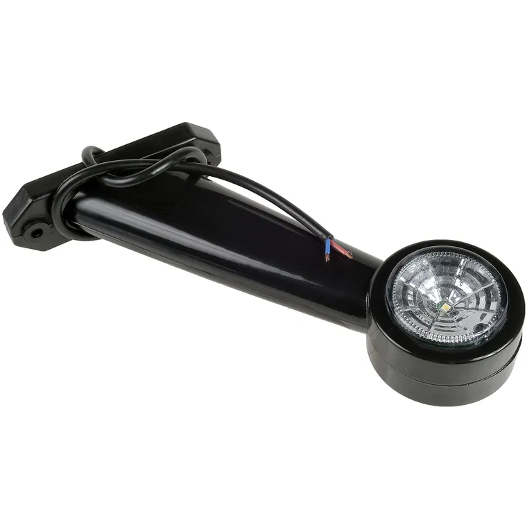 Фонарь габаритный LED, рожок кр/бел наклонный (плоское стекло), EPD  STELLOX 87-33619-SX
