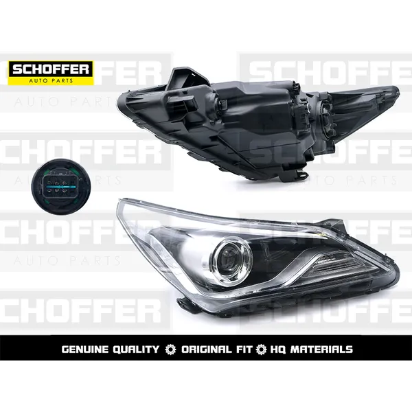 Фара правая линзованная Hyundai Solaris (I 2014-2017) SCHOFFER SHF12015