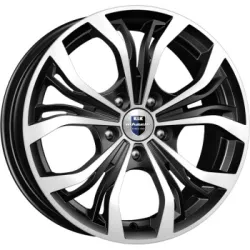 Диск литой R17 7J 5x110/65.1 ET39 КИК Аламида алмаз черный 66079