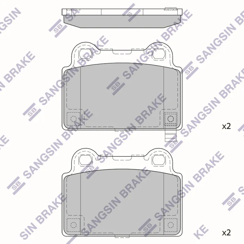 Колодки тормозные MITSUBISHI LANCER EVO 2.0 08- задние HI-Q SP1939