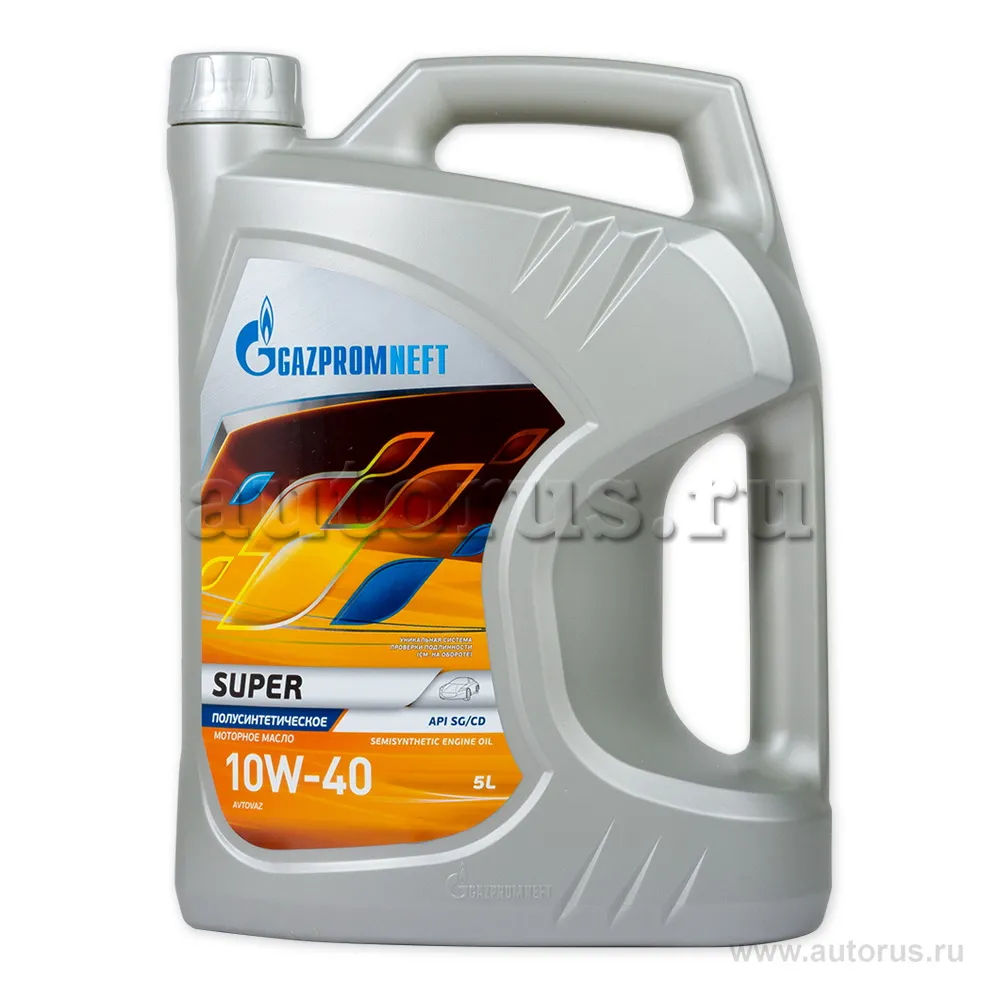 Масло моторное Gazpromneft Super 10W-40 полусинтетическое 5 л 253142143