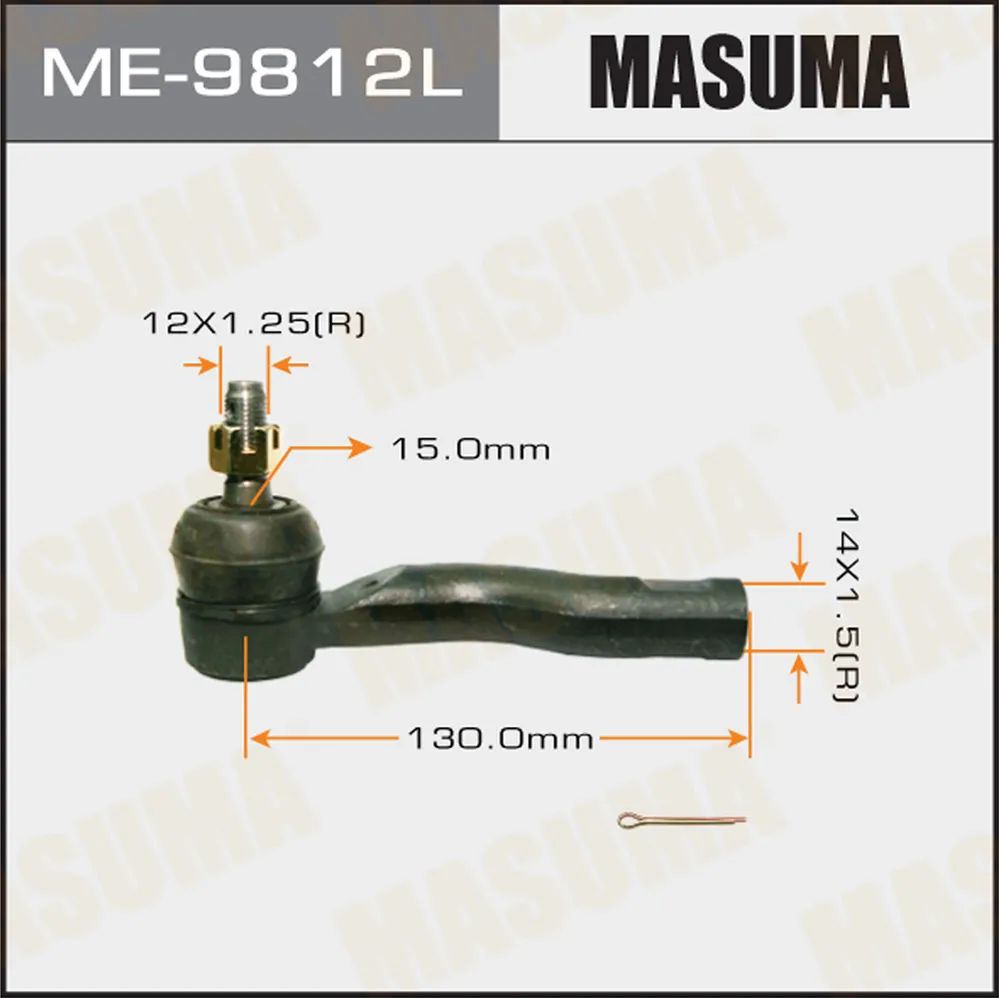 Наконечник рулевой L TOYOTA CELICA MASUMA ME-9812L