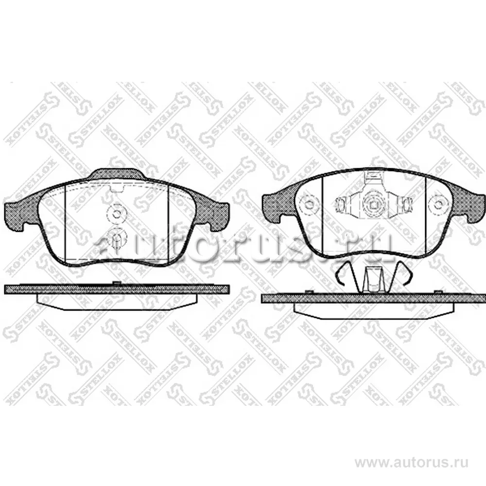 Колодки дисковые п. Renault Laguna III 2.0/2. STELLOX 002 002-SX