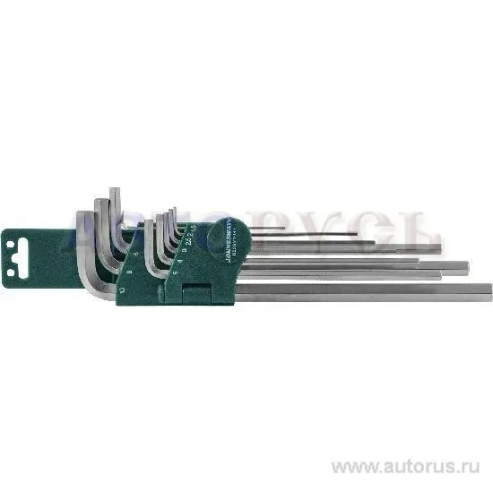 Комплект угловых шестиграников ExTRA LONG 1,5-10 мм, 9 пр. S2 материал JONNESWAY H02SM109SL