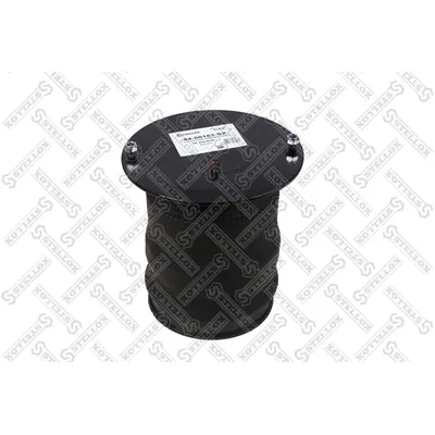 Пневмоподушка со стаканом 1шп.M12, 1шп.M10, 2отв.M12 поршень сталь  STELLOX 84-00163-SX