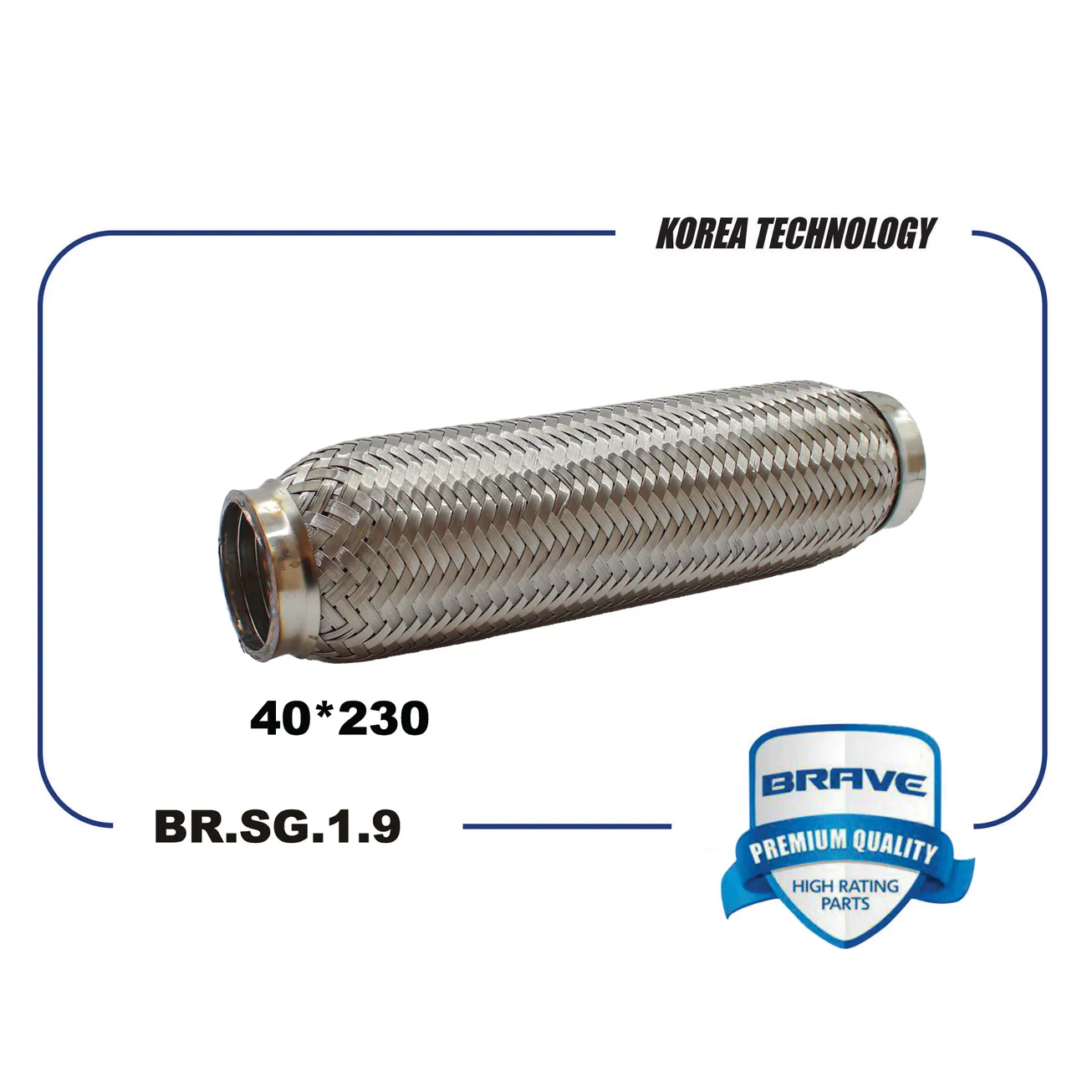 Гофра глушителя 40230 Interloсk BR.SG.1.9 BRAVE BRSG19