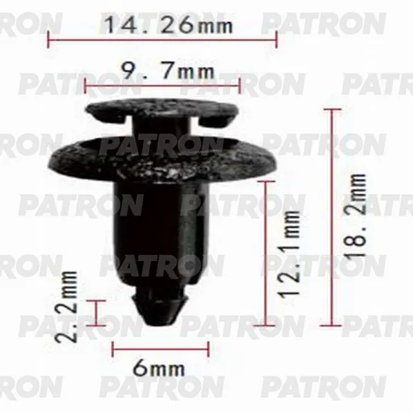 Клипса пластмассовая Lexus,Toyota применяемость: внутренняя отделка - д PATRON P370732
