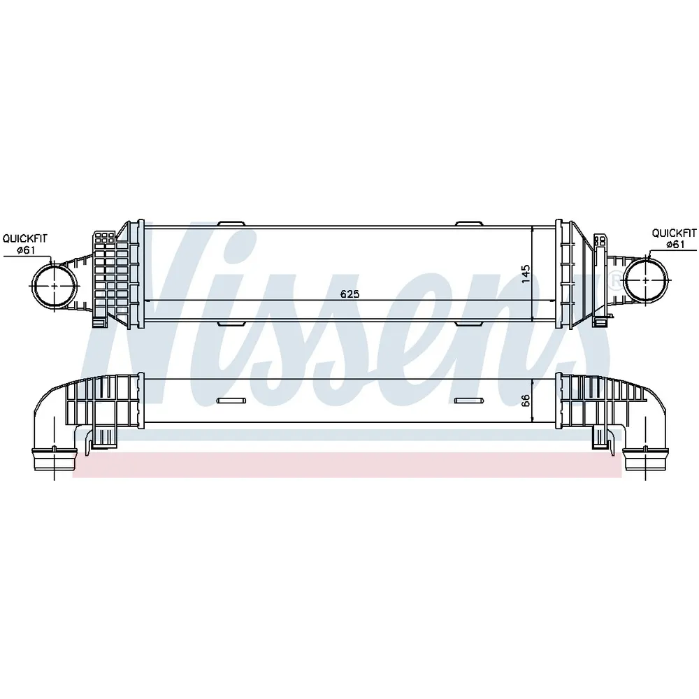 Интеркулер MB W204/W212/GLK (X204) NISSENS 96534