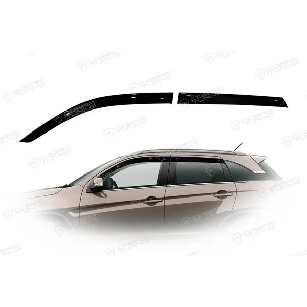 Дефлектора на окна Citroen C4 AirCross 2012/Peugeot 4008 2012 деф.окон Cobra Tuning C41712