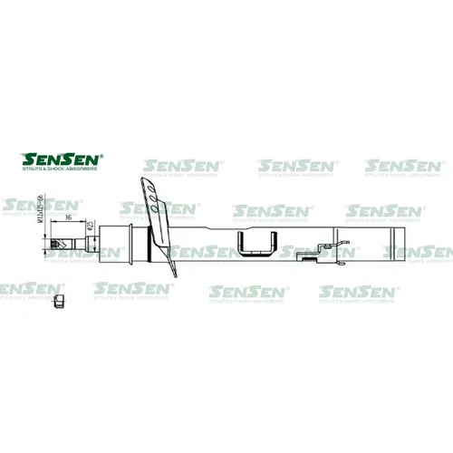 Аморт. зад. лев. газ Land Rover Freelander 2 (FA) SENSEN 42141494