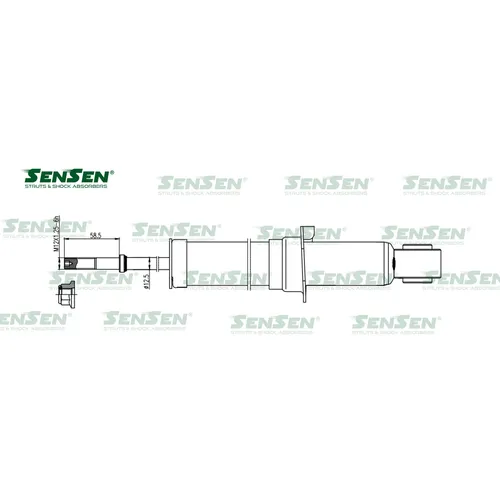 Аморт. зад. газ /TOYOTA, PRIUS 1,5 гибрид2003-2009 SENSEN 32130408