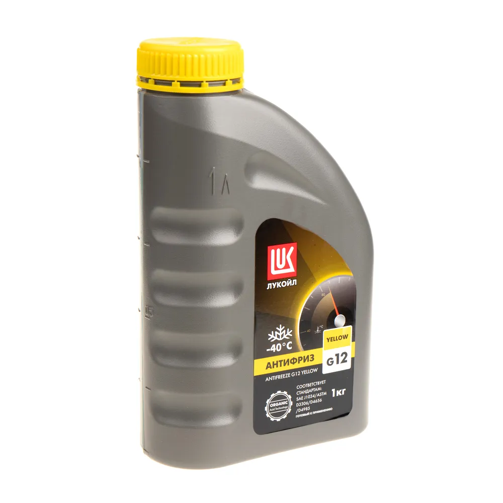 Антифриз Лукойл G12 Yellow G12 готовый -40C желтый 1 кг 227373