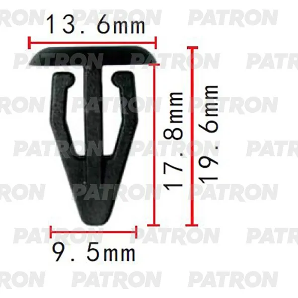 Клипса пластмассовая VW Применяемость: Держатель PATRON P372096