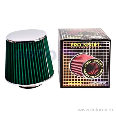 Фильтр воздушный индукционный Pro sport, D 70 RS-03600 FLOW зелен. RS-03600