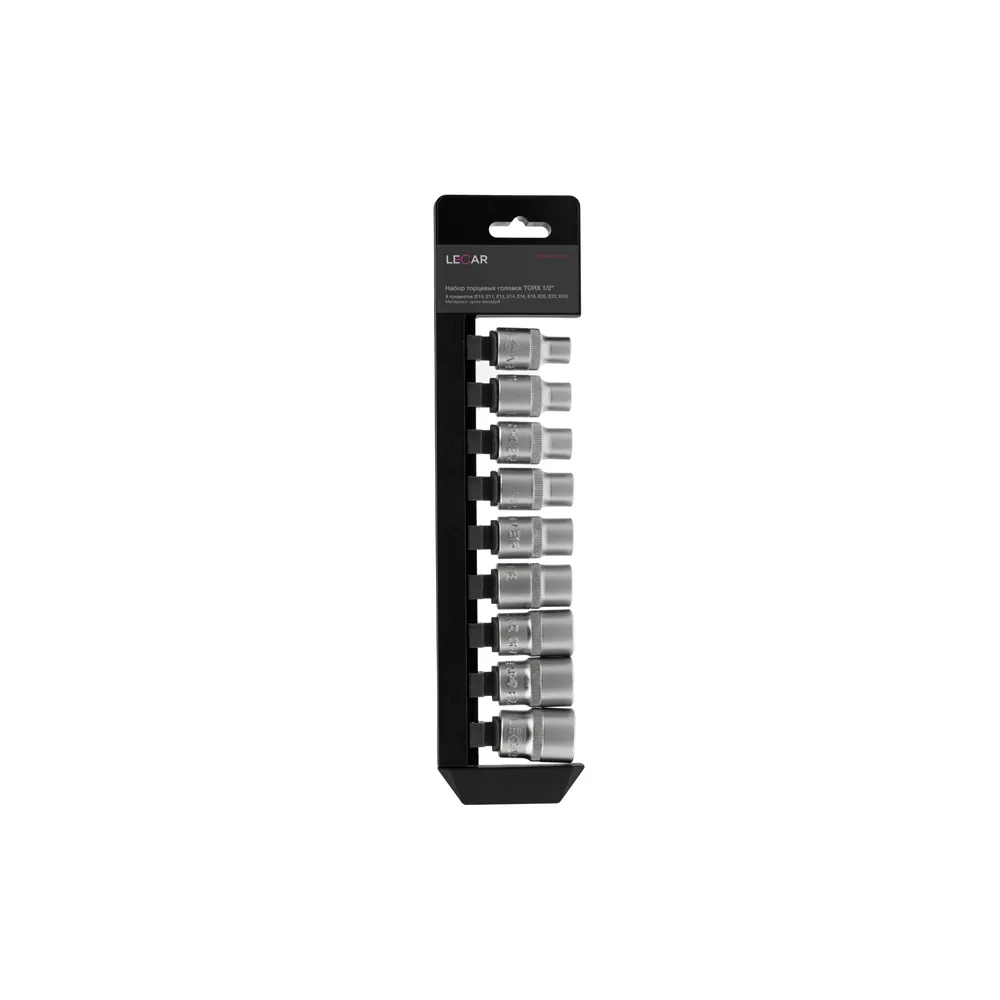 Набор торцевых головок TORX 1/2 (9 предметов) LECAR LECAR000011414